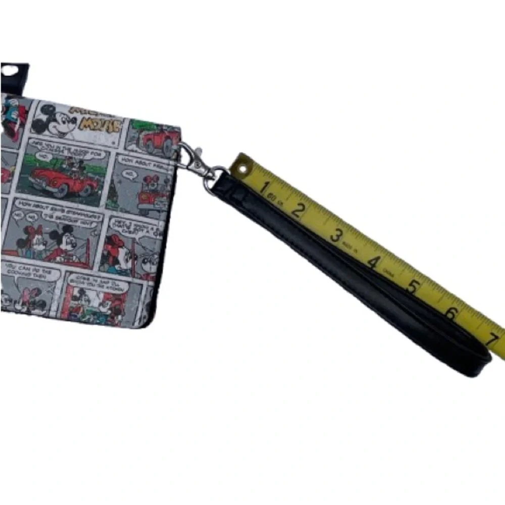 Disney Parks Wristlet Comic Style Mickey and Minnie Mouse - Very Good Condition - Picture 14 of 16